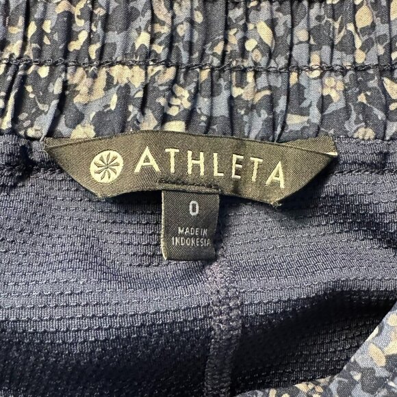 ATHLETA WOMEN'S PRINTED MIDTOWN SKIRT SKORT SIZE 0 XS Blue Confetti - Picture 5 of 8